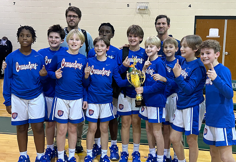 5th Grade Crusader Basketball Wins Tournament